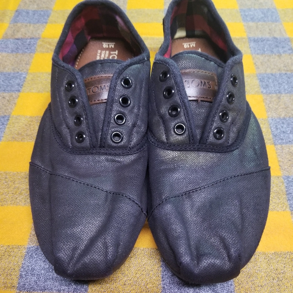 Mens Black Tom's Size 10